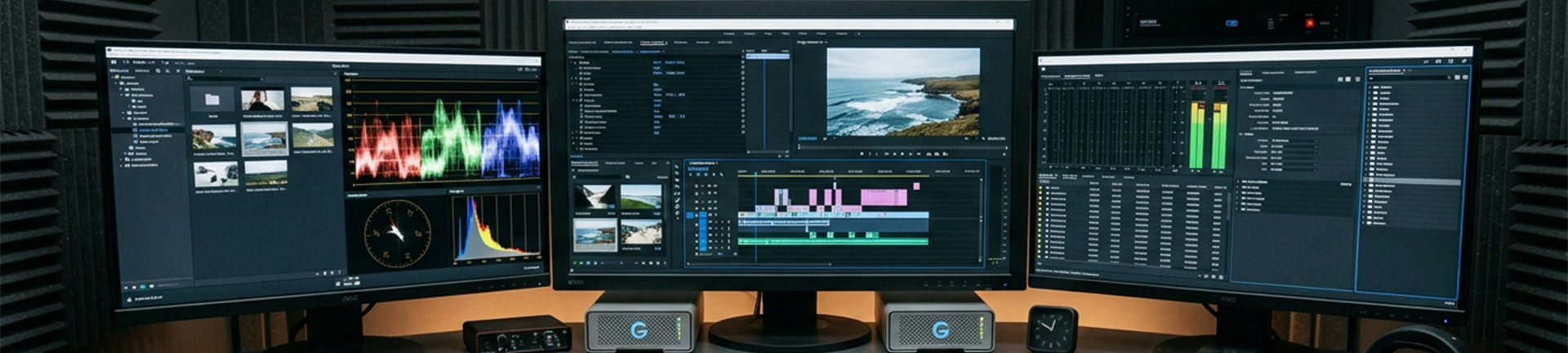 Video Timeline Interface Banner